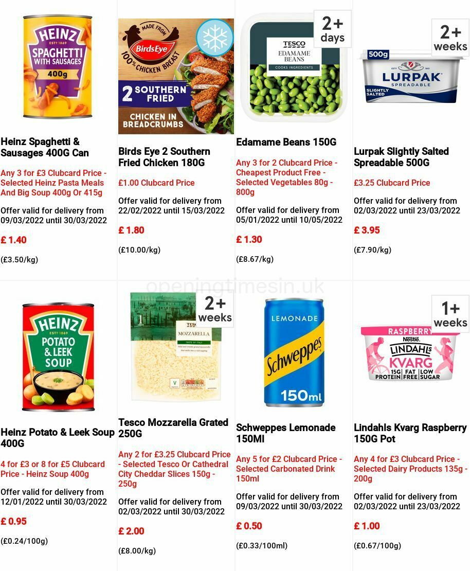 TESCO Offers from 9 March