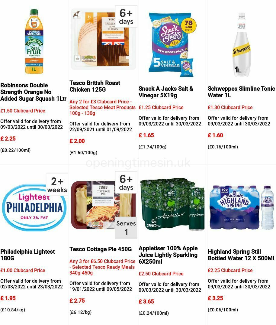 TESCO Offers from 9 March
