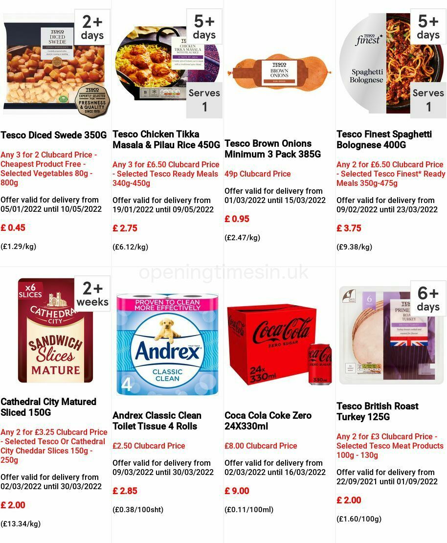 TESCO Offers from 9 March