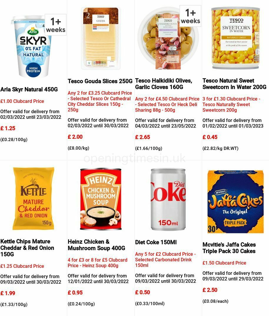 TESCO Offers from 9 March