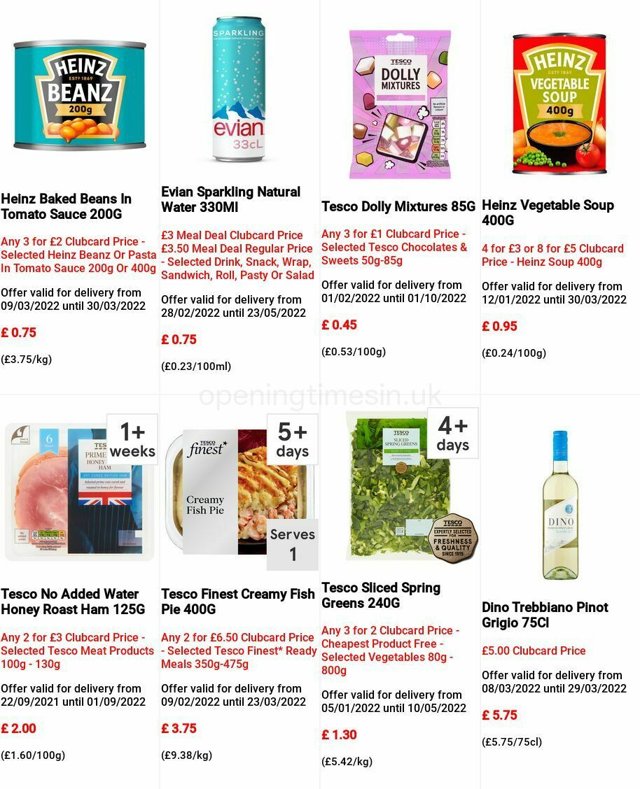 TESCO Offers from 9 March