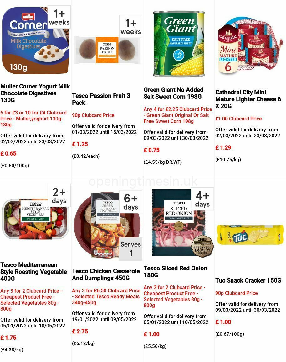 TESCO Offers from 9 March