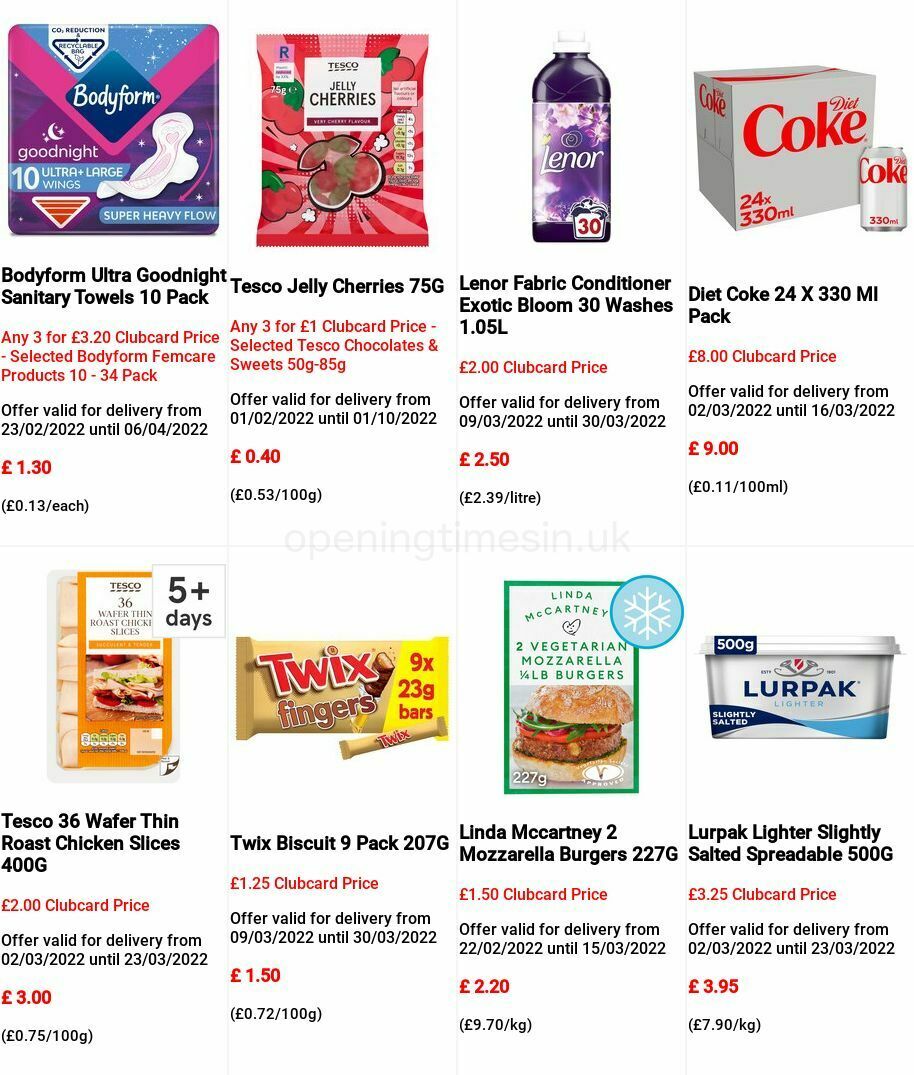 TESCO Offers from 9 March