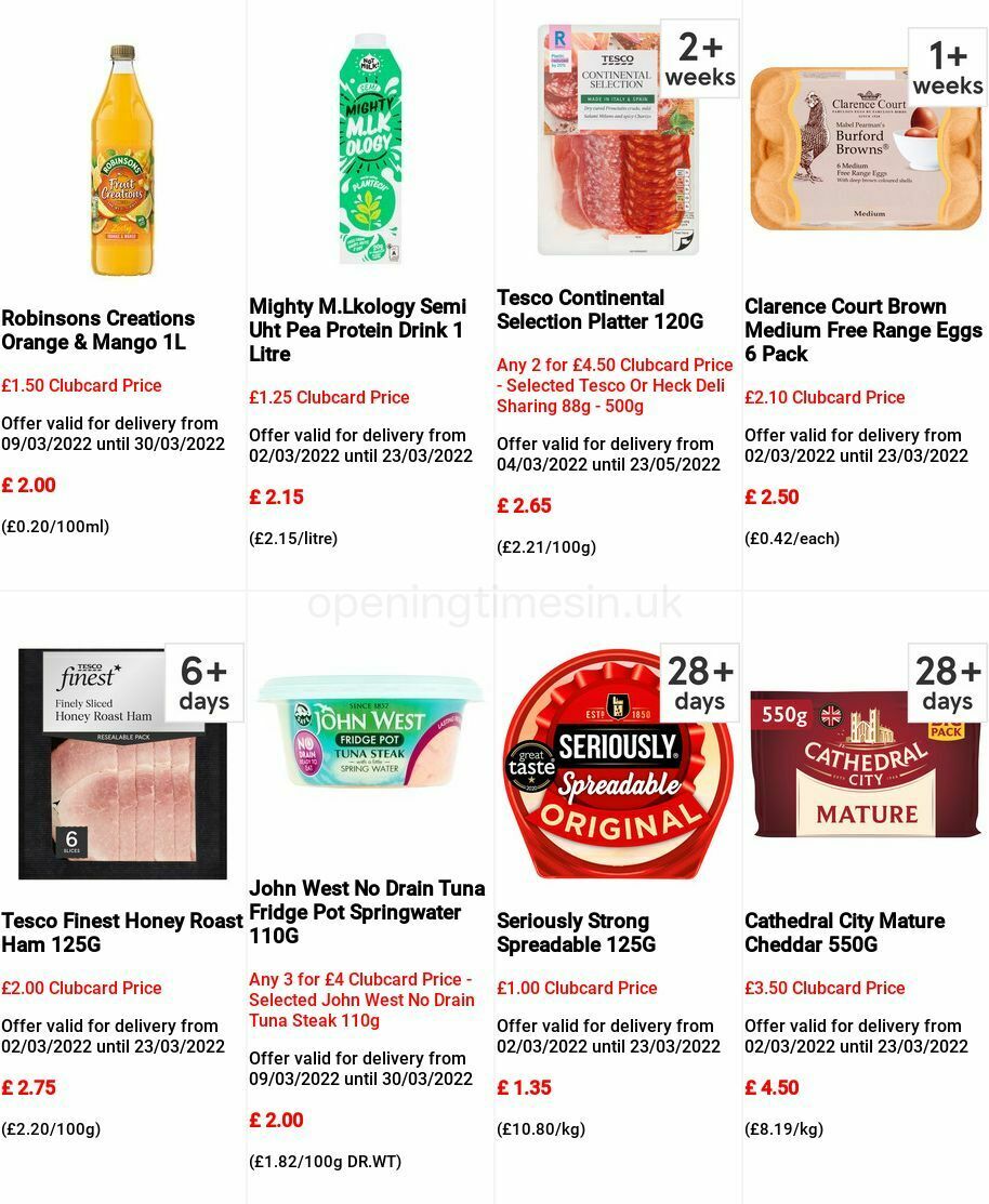 TESCO Offers from 9 March