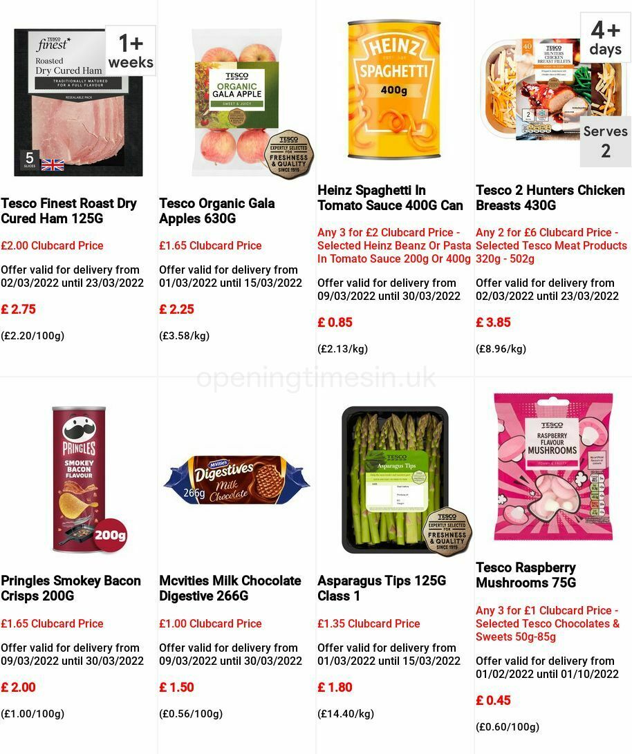 TESCO Offers from 9 March