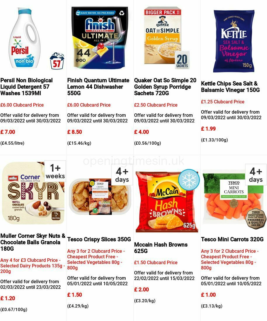 TESCO Offers from 9 March