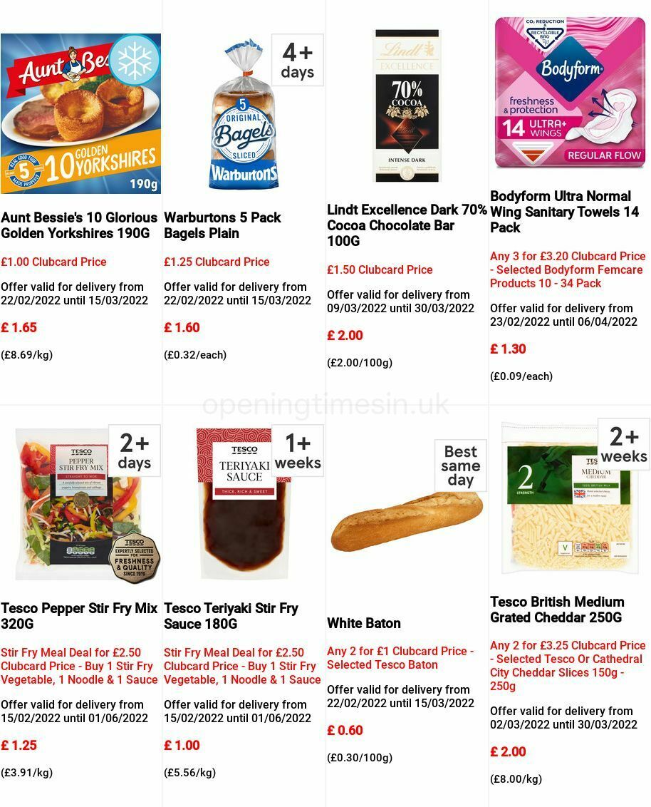 TESCO Offers from 9 March