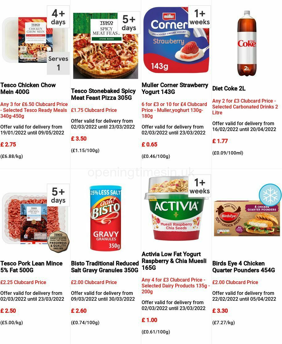 TESCO Offers from 9 March