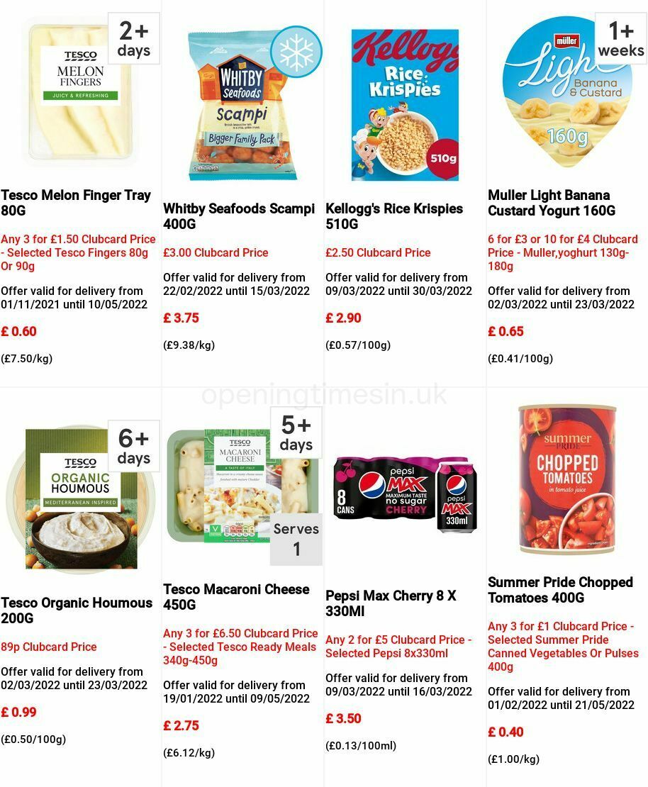 TESCO Offers from 9 March