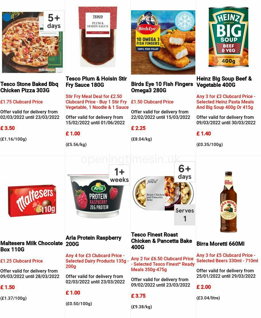 TESCO Offers from 9 March