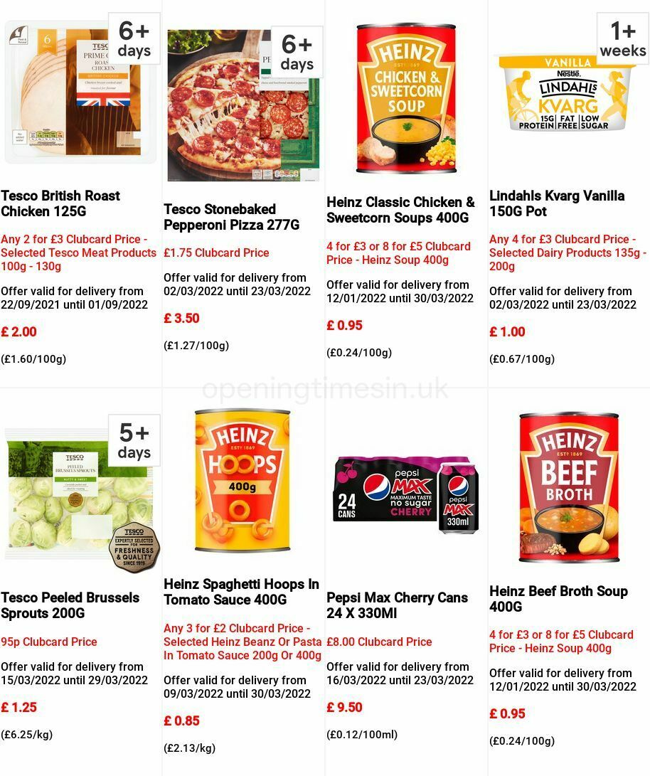 TESCO Offers from 16 March