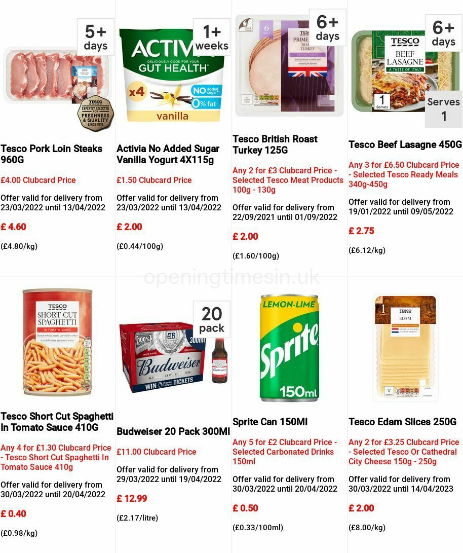 TESCO Offers from 6 April