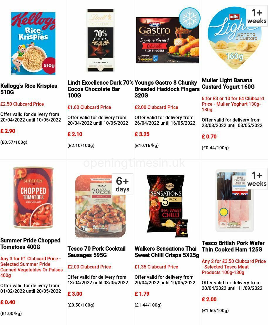TESCO Offers from 27 April