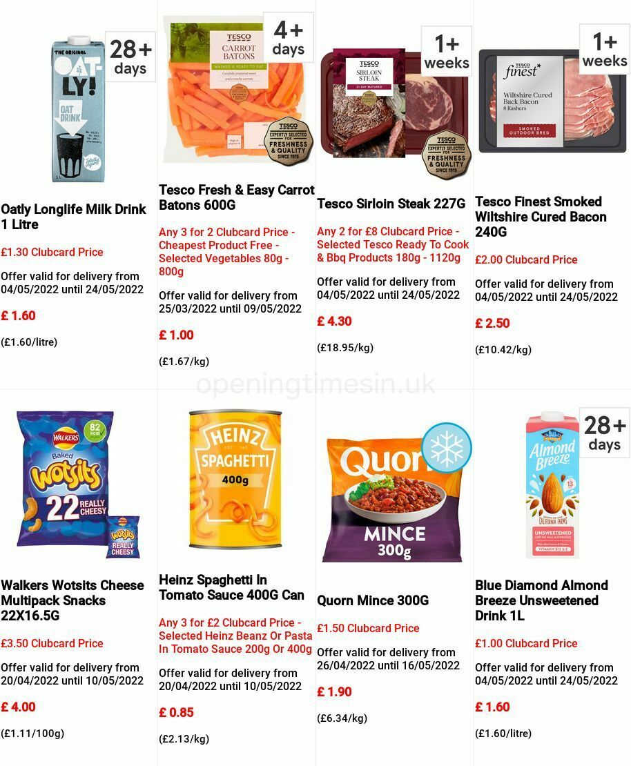 TESCO Offers from 4 May