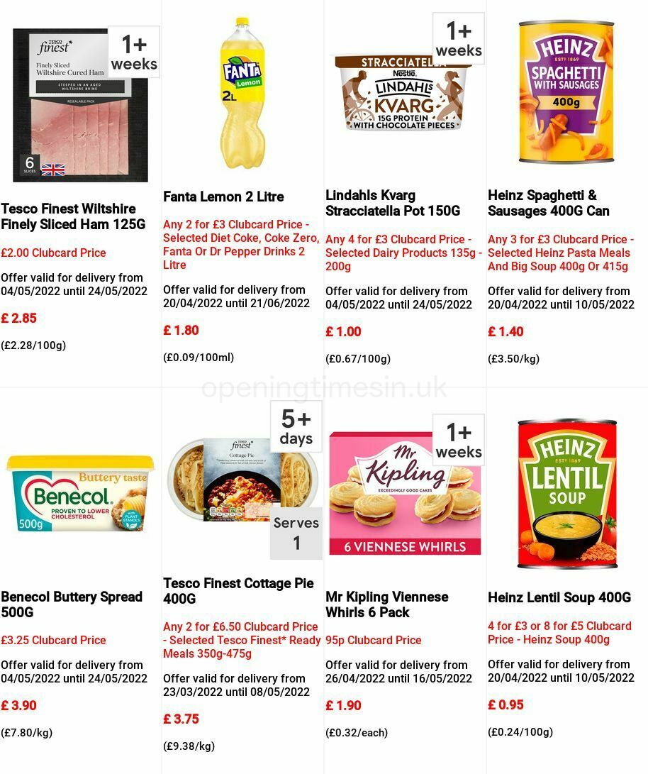 TESCO Offers from 4 May