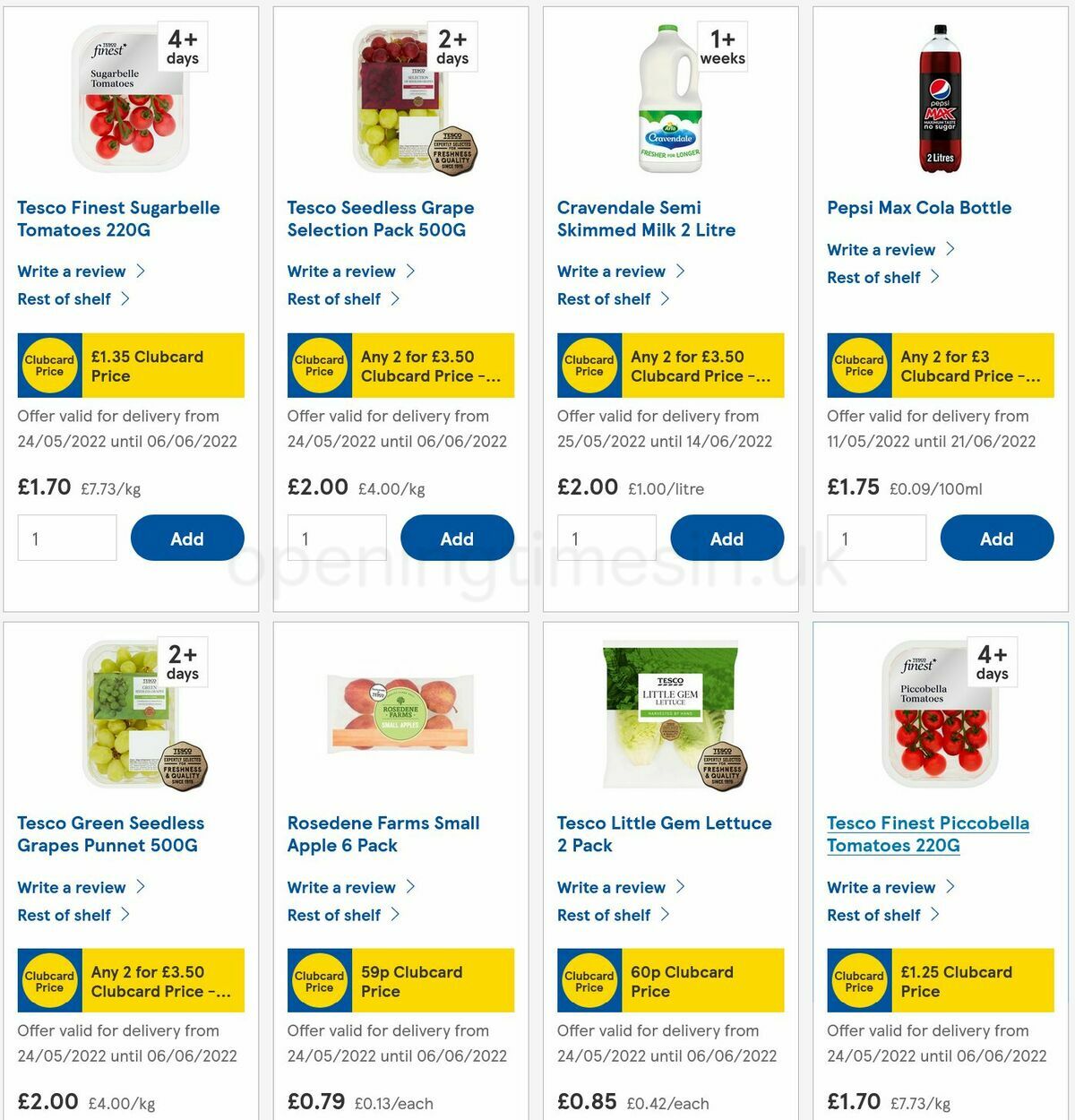 TESCO Offers from 27 May
