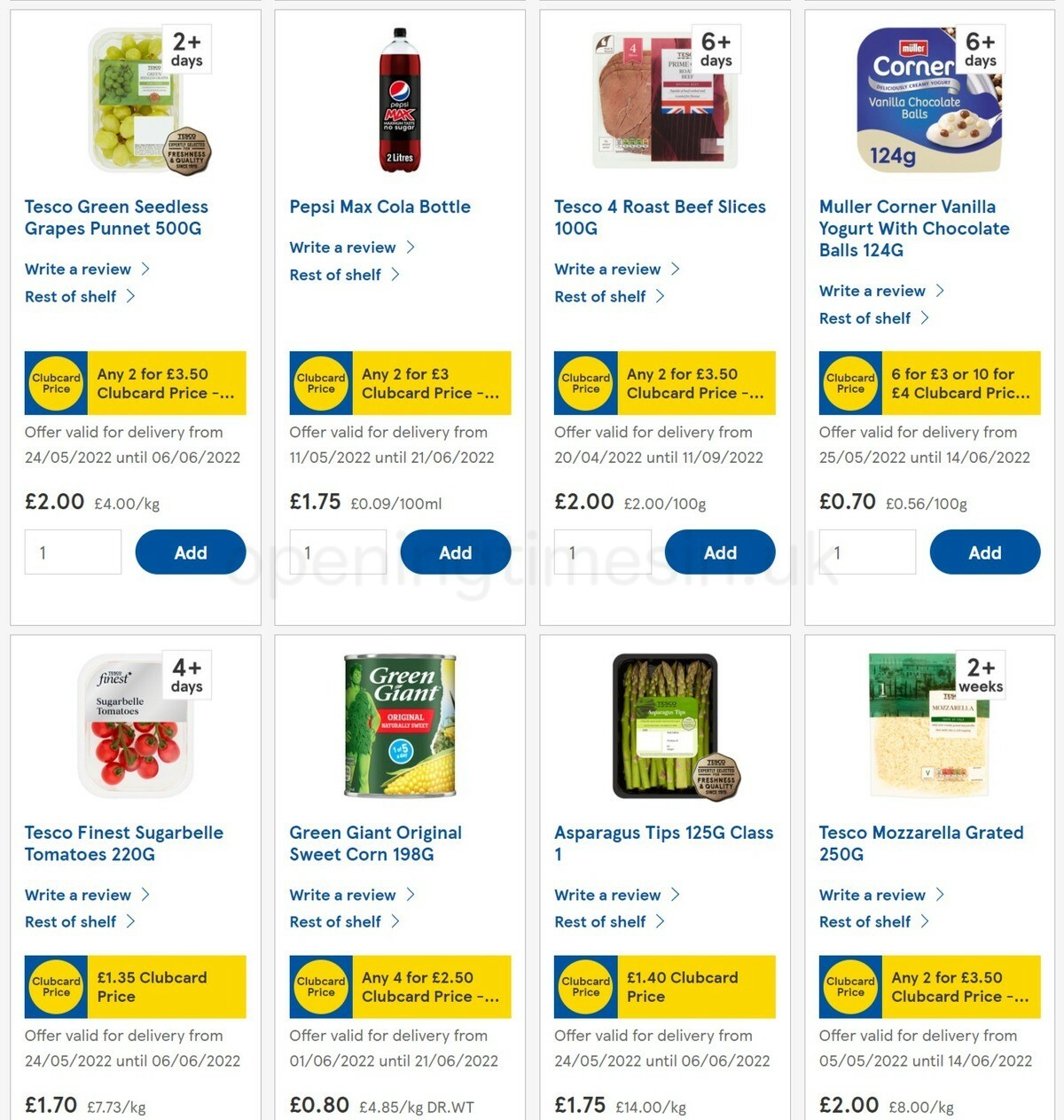 TESCO Offers from 3 June
