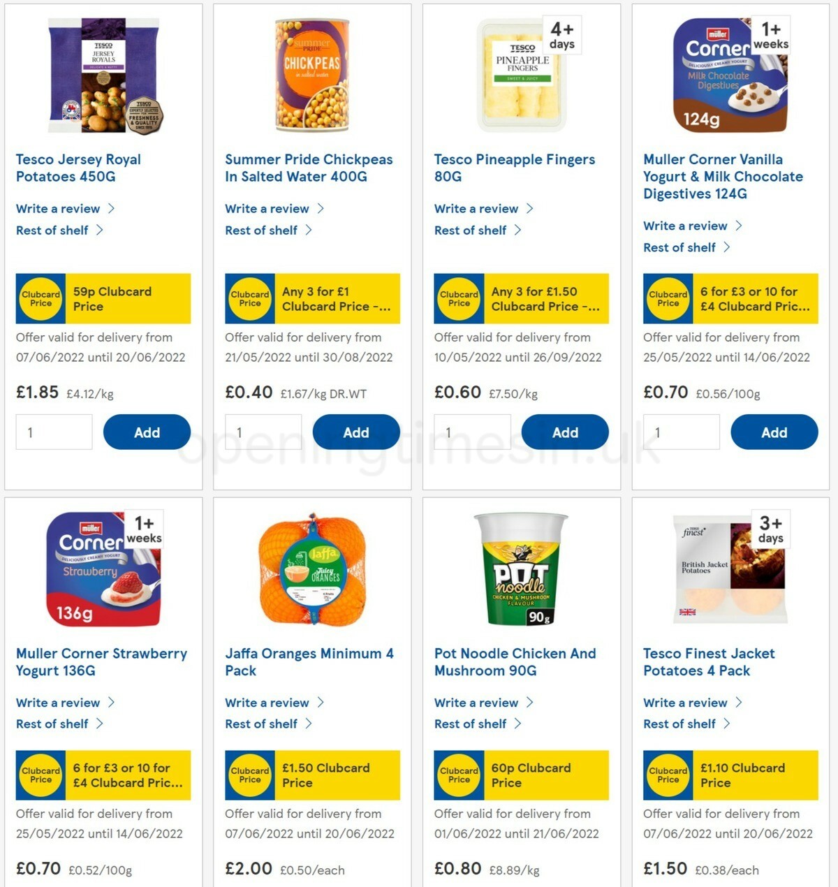 TESCO Offers from 8 June