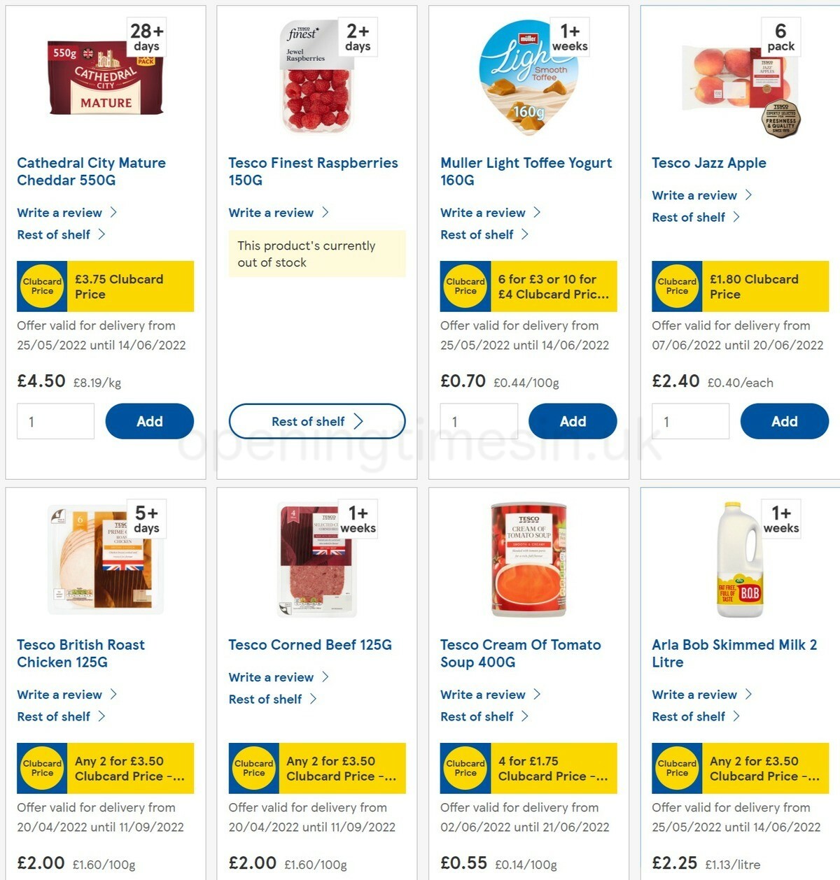 TESCO Offers from 8 June