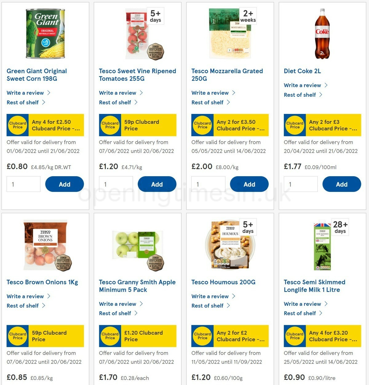 TESCO Offers from 8 June