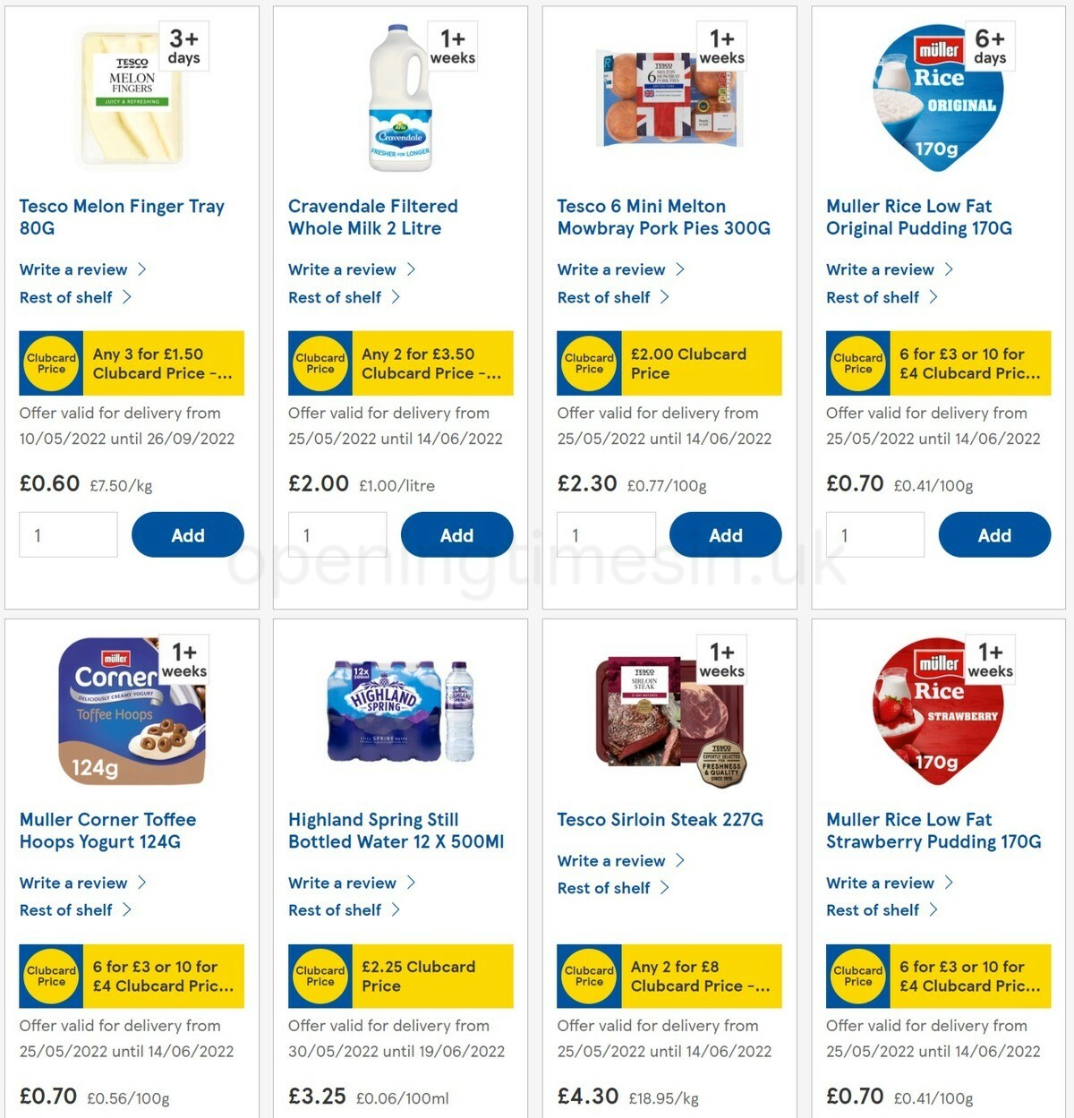 TESCO Offers from 8 June
