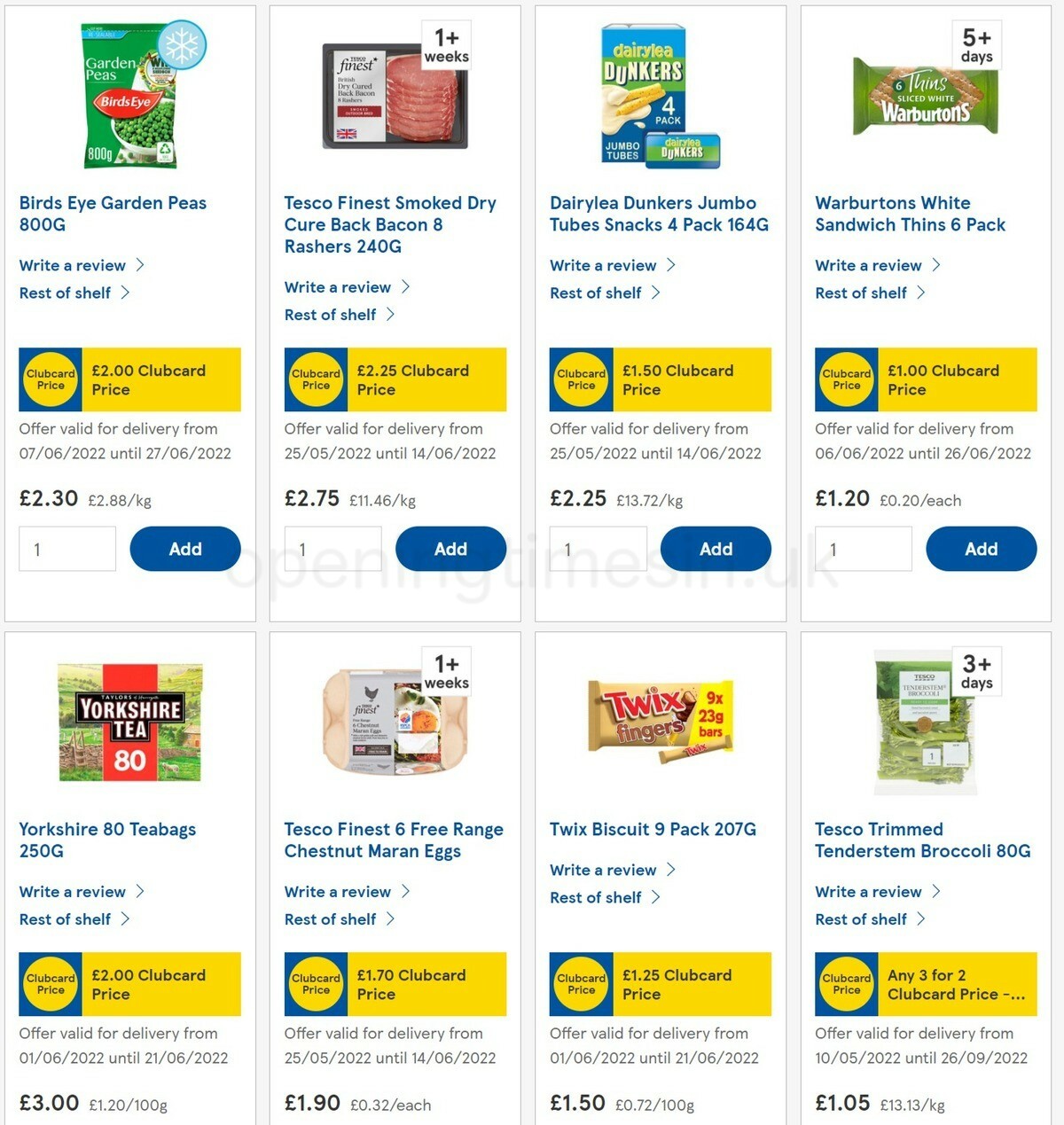 TESCO Offers from 8 June