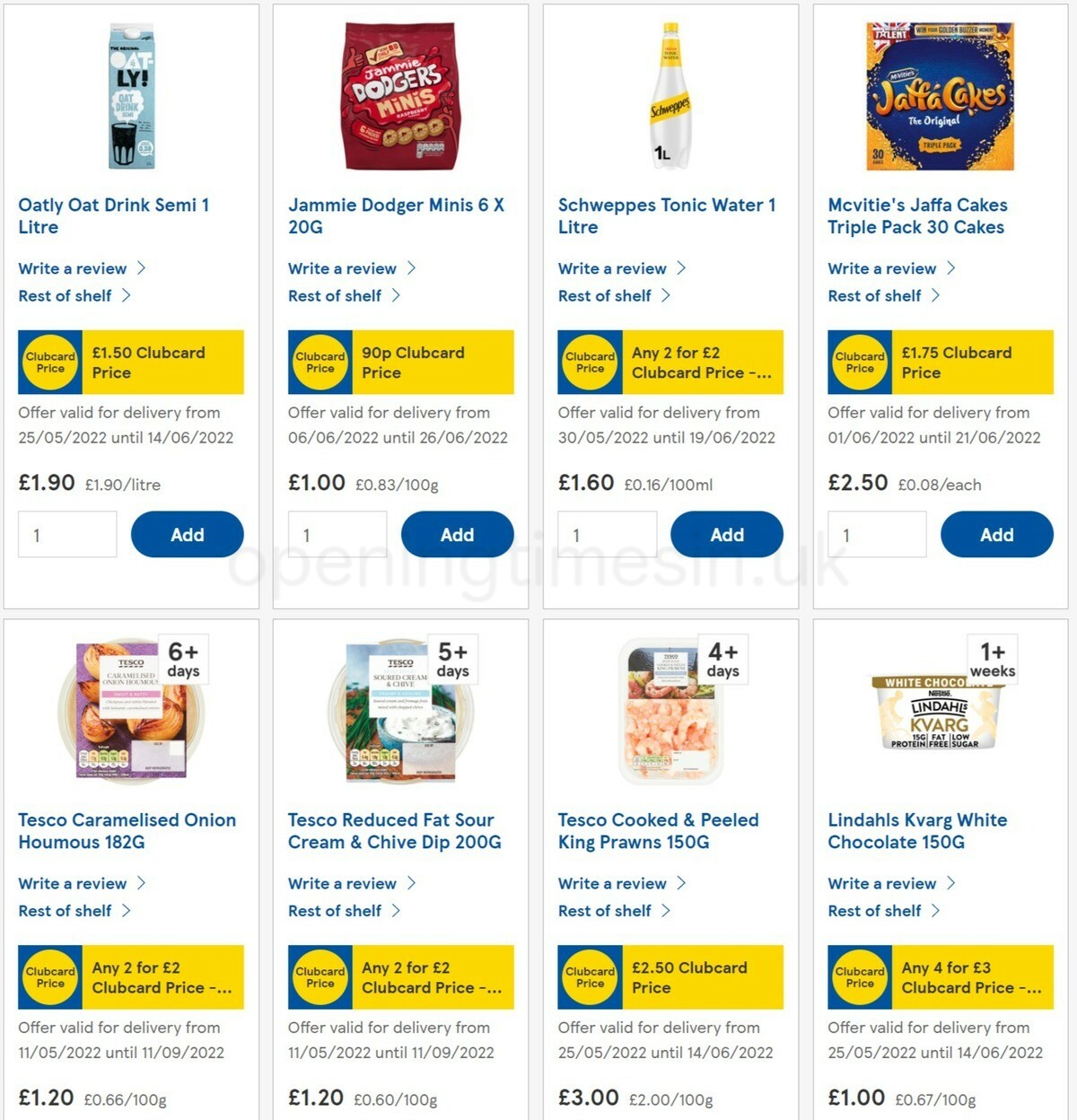 TESCO Offers from 8 June