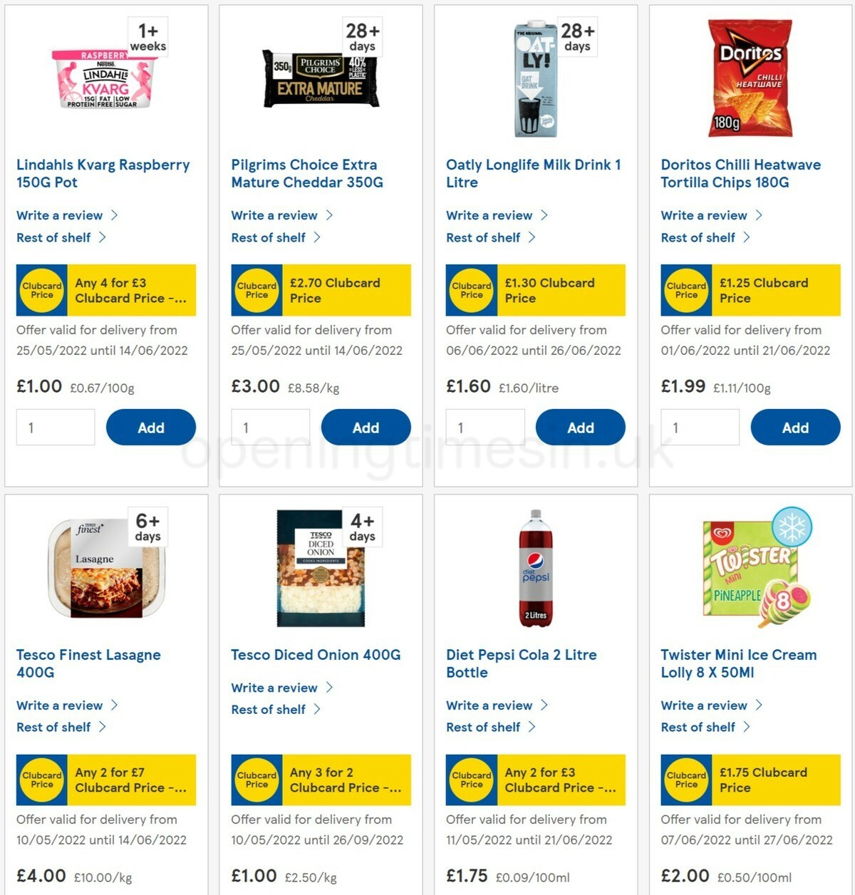 TESCO Offers from 8 June