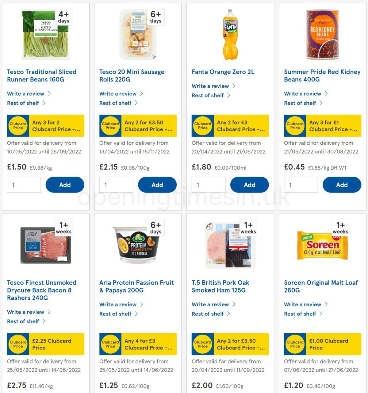 TESCO Offers from 8 June