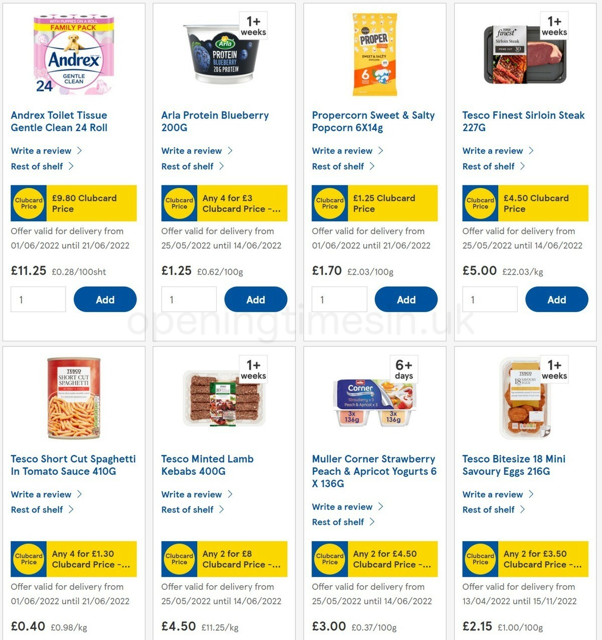 TESCO Offers from 8 June