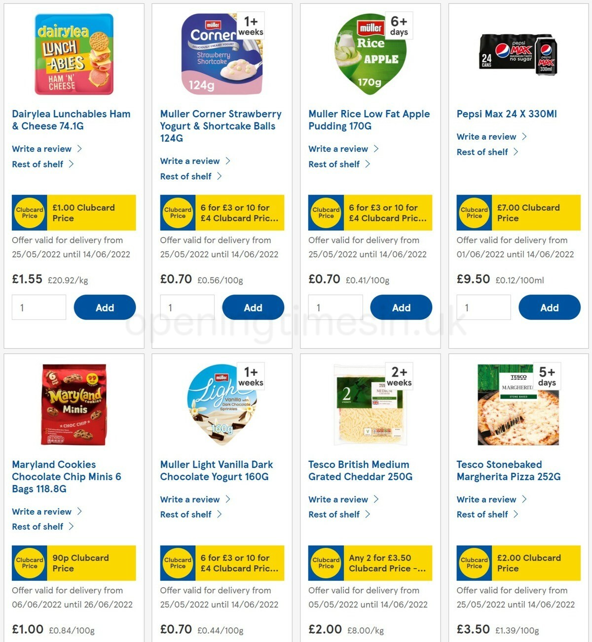 TESCO Offers from 8 June