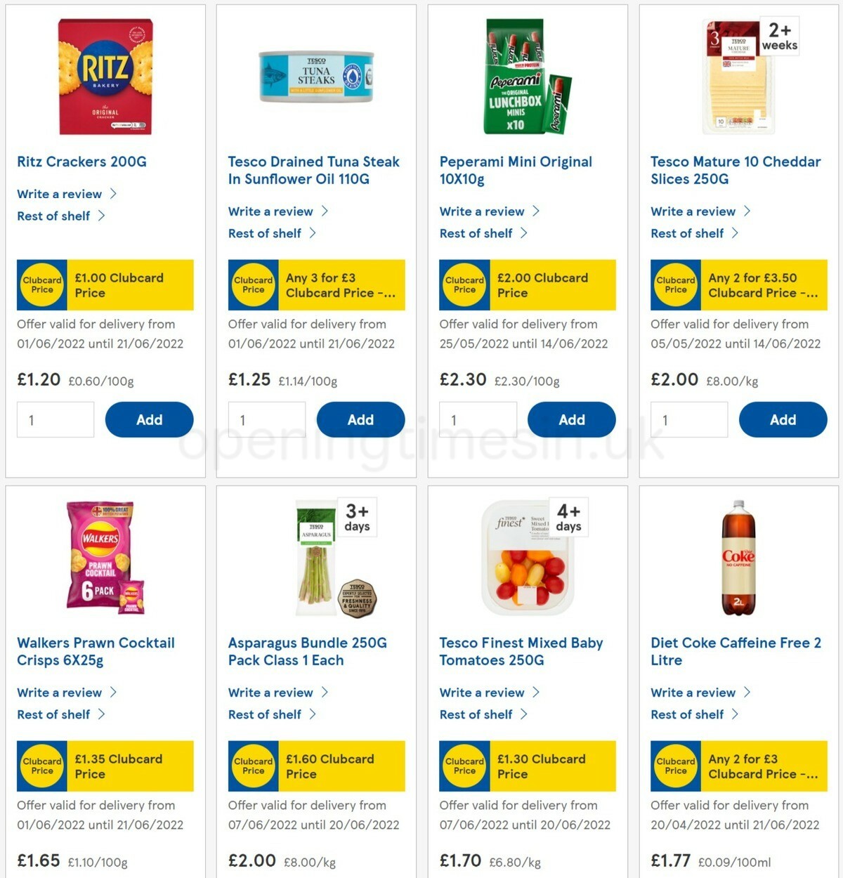 TESCO Offers from 8 June