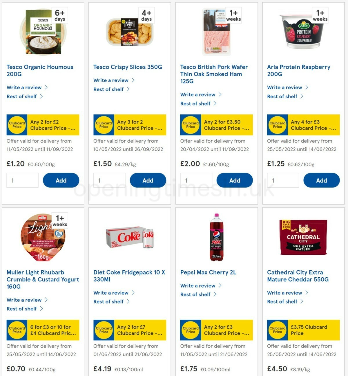 TESCO Offers from 8 June