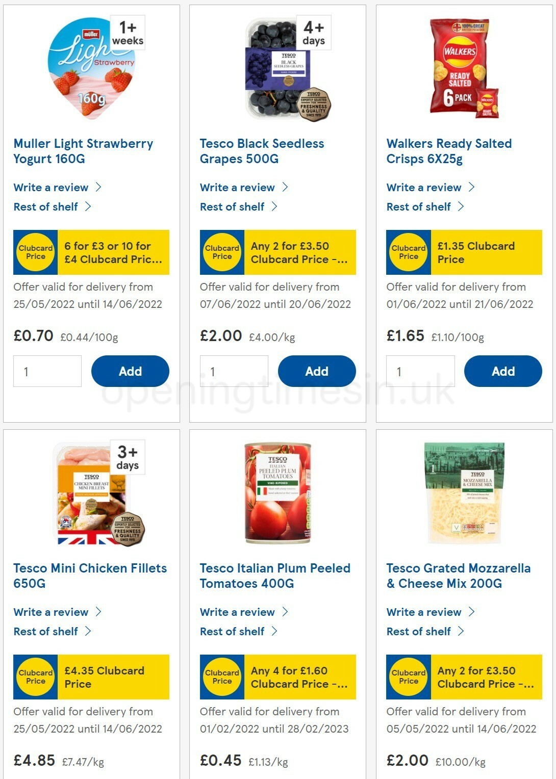TESCO Offers from 8 June