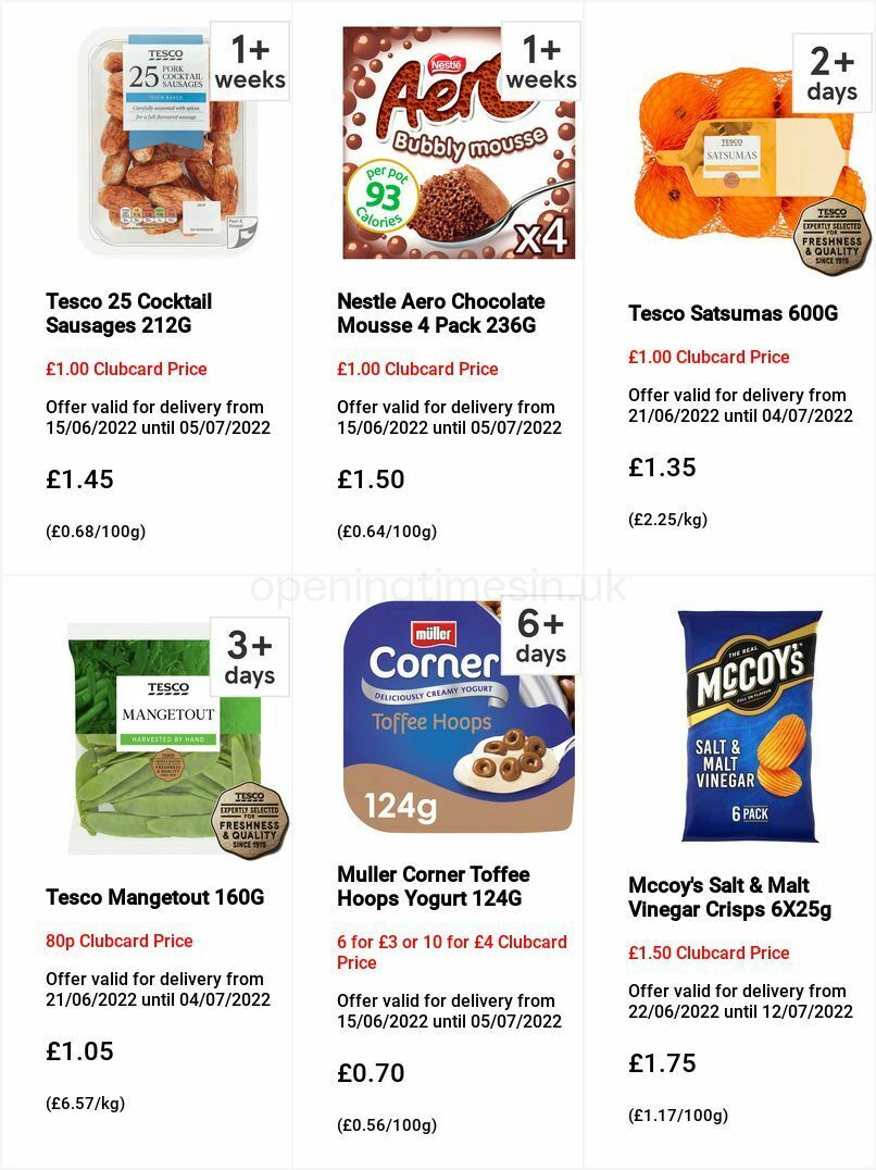 TESCO Offers from 22 June