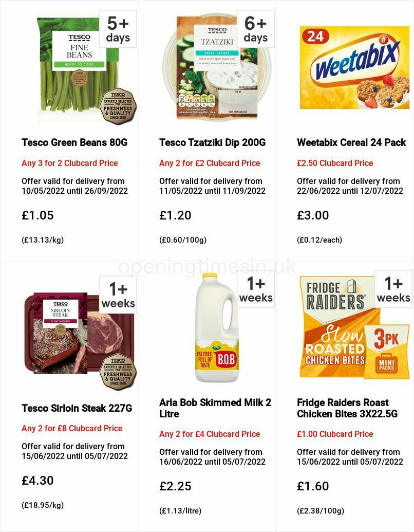 TESCO Offers from 29 June