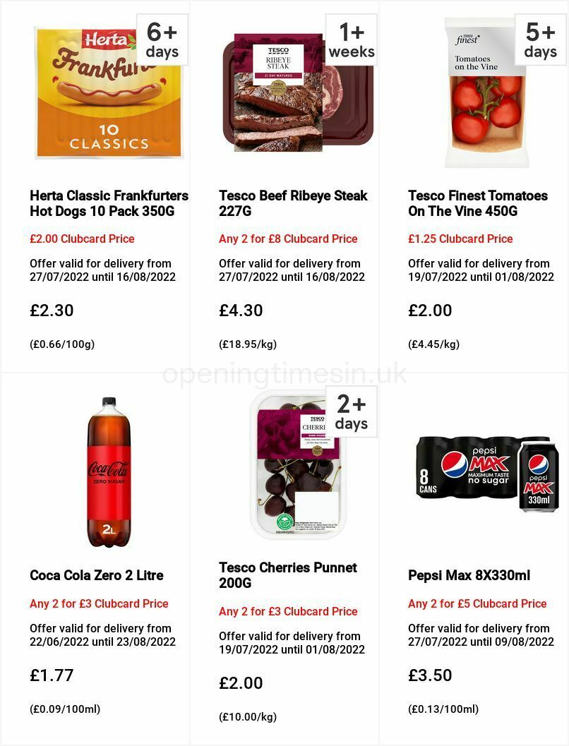 TESCO Offers from 27 July