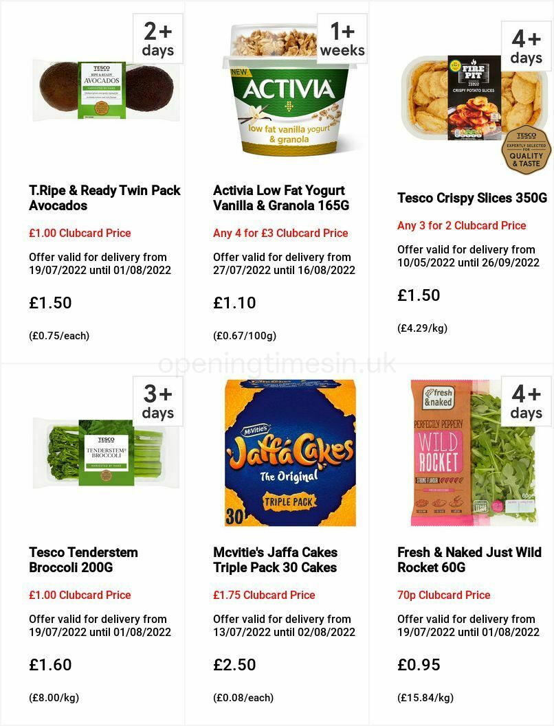TESCO Offers from 27 July