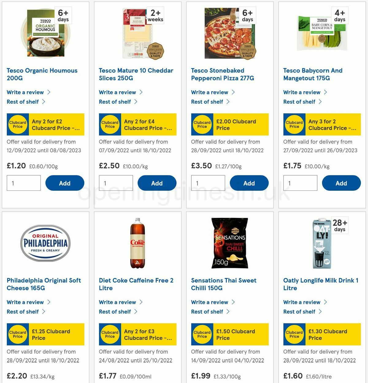 TESCO Offers from 29 September