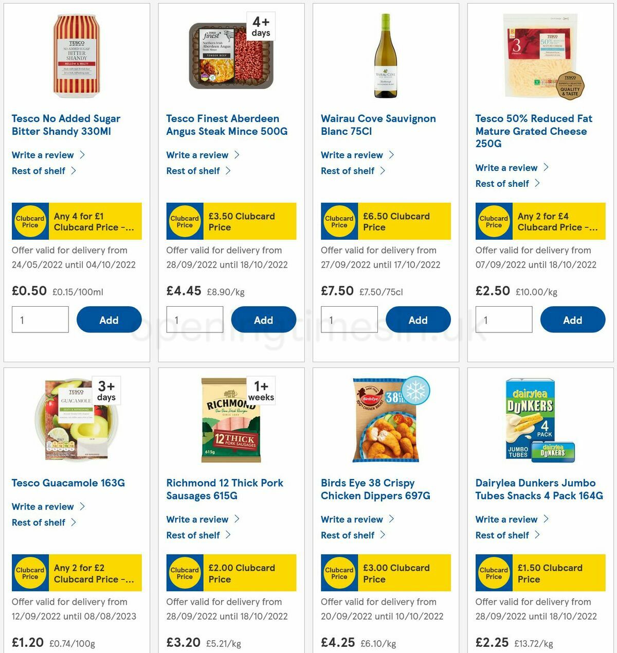 TESCO Offers from 29 September
