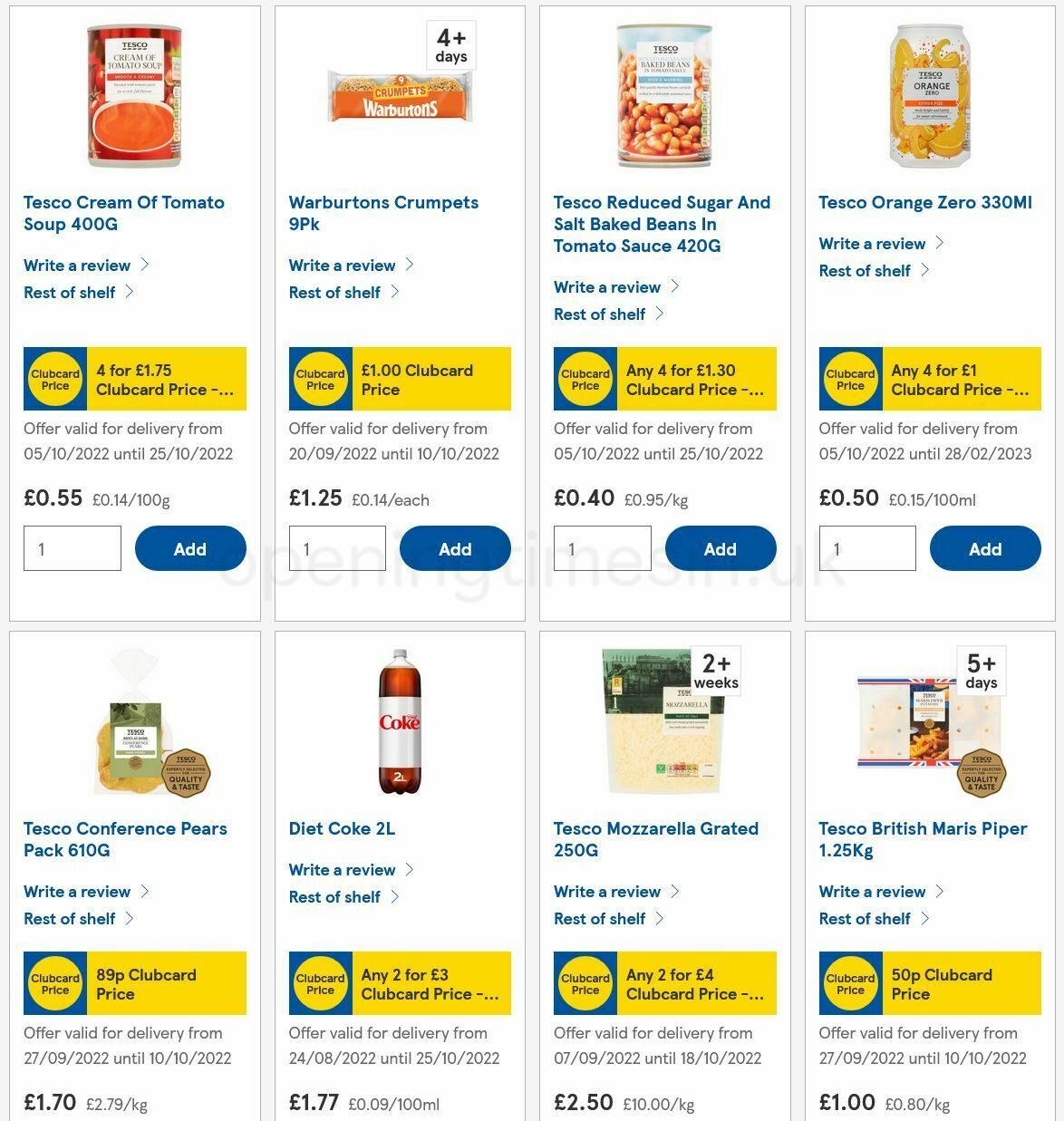 TESCO Offers from 6 October