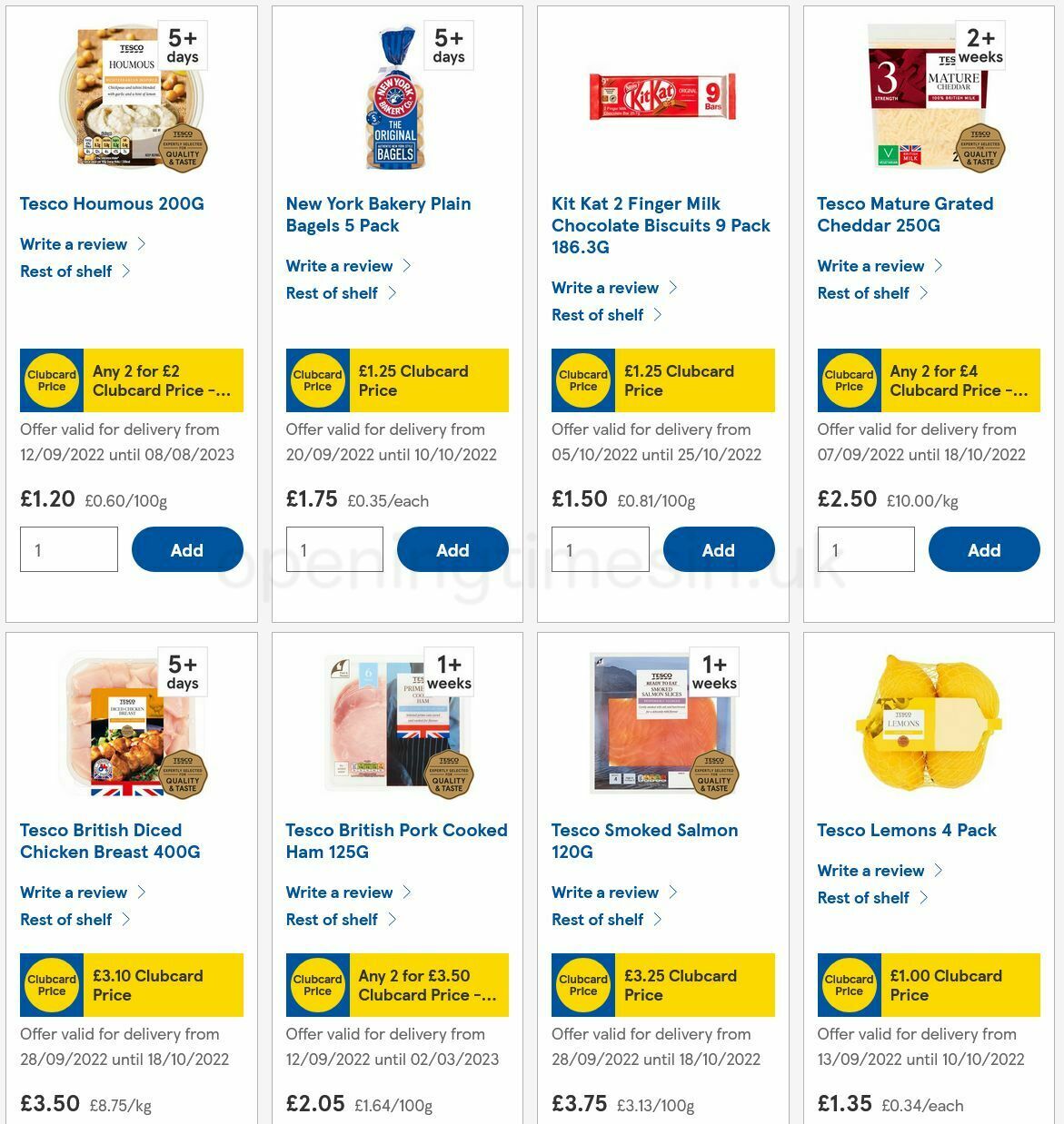 TESCO Offers from 6 October