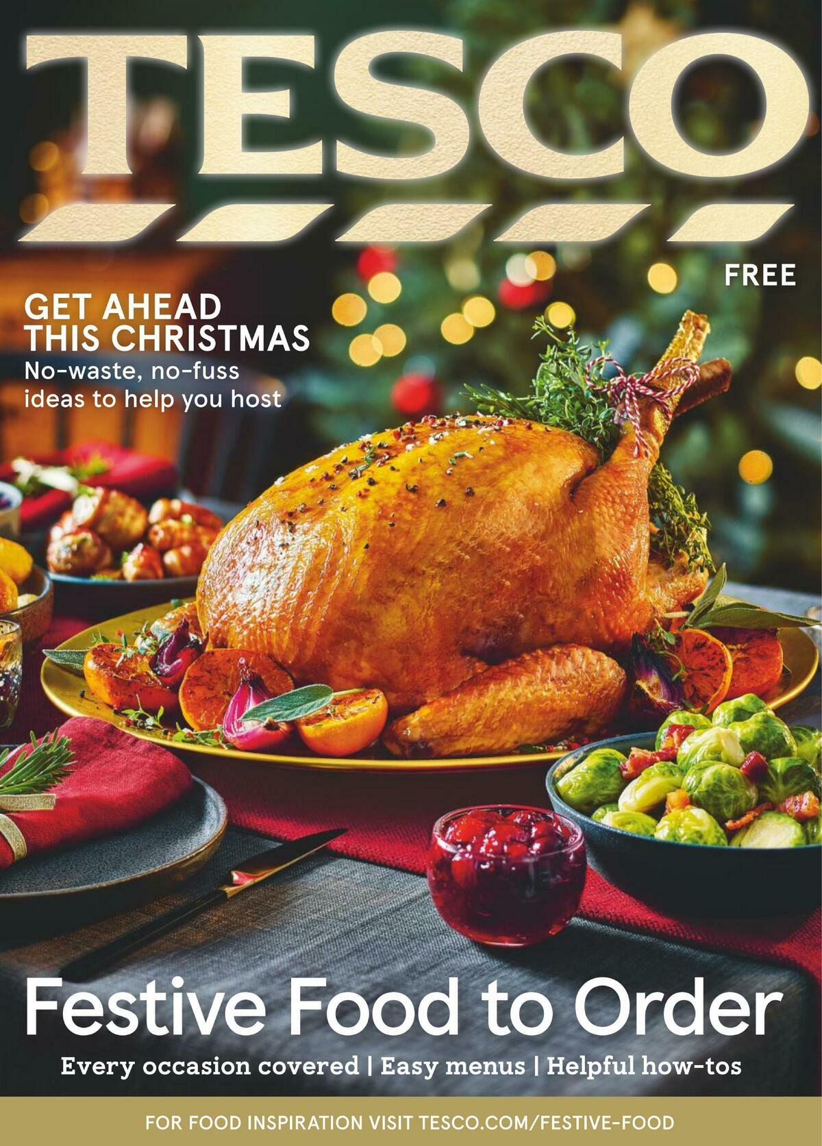TESCO Festive Food To Order Offers from 18 November