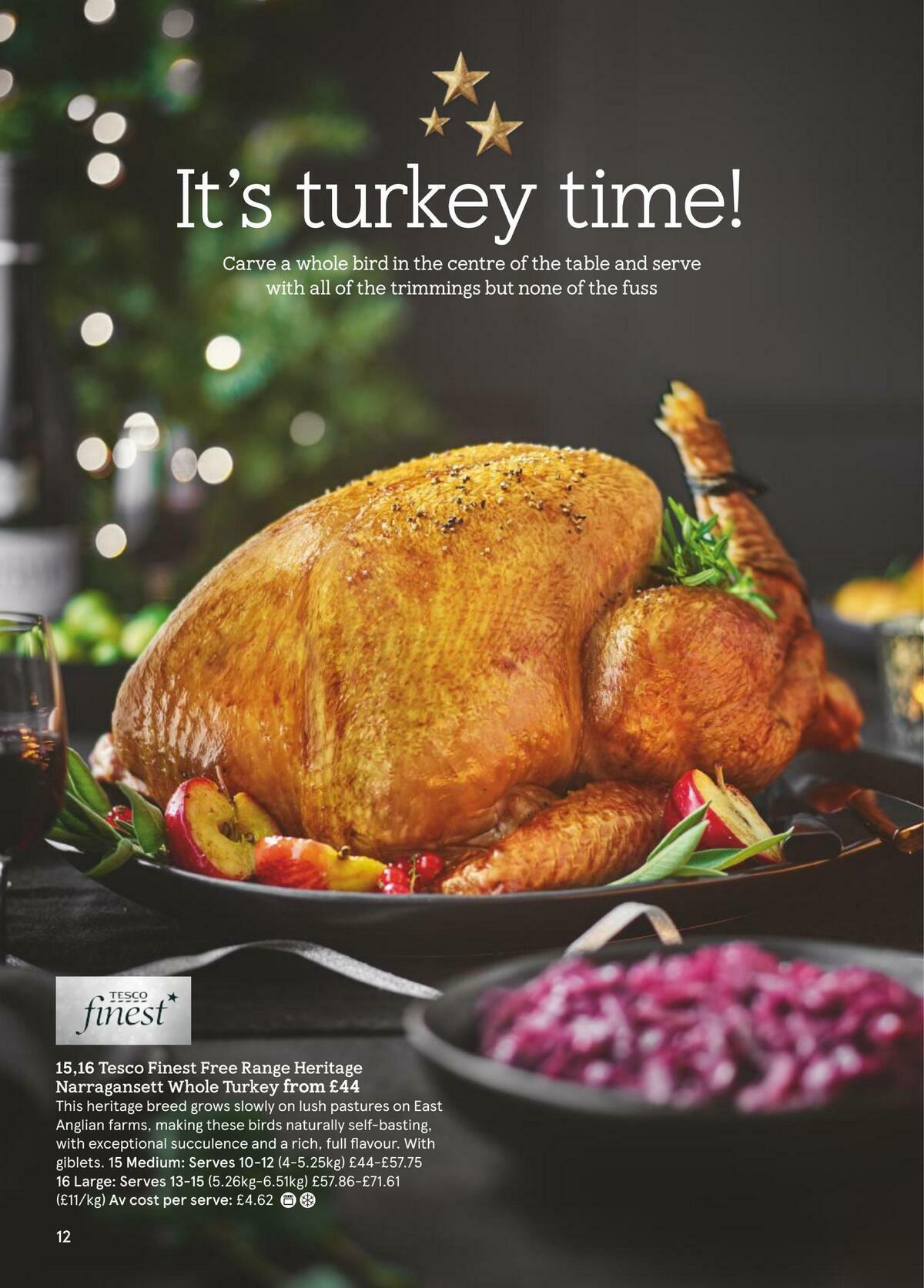 TESCO Festive Food To Order Offers from 18 November