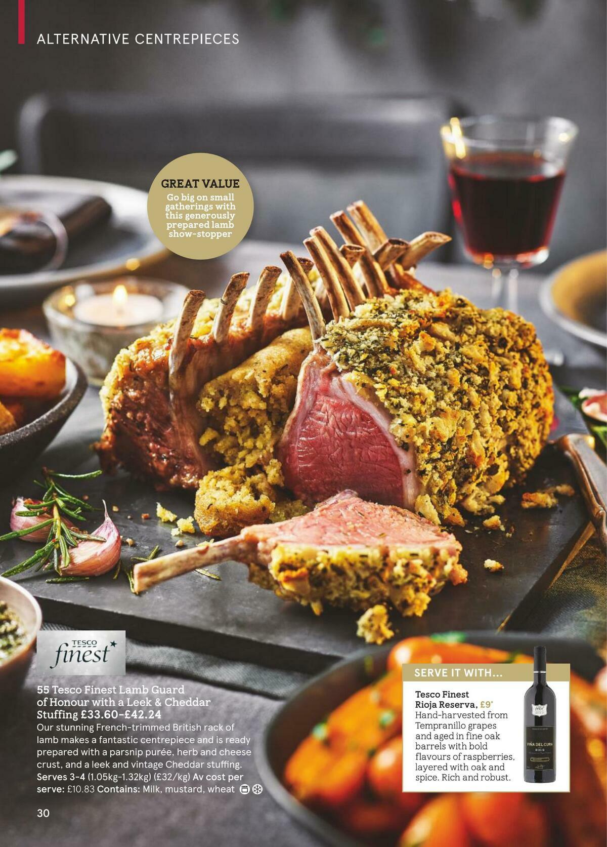 TESCO Festive Food To Order Offers from 18 November