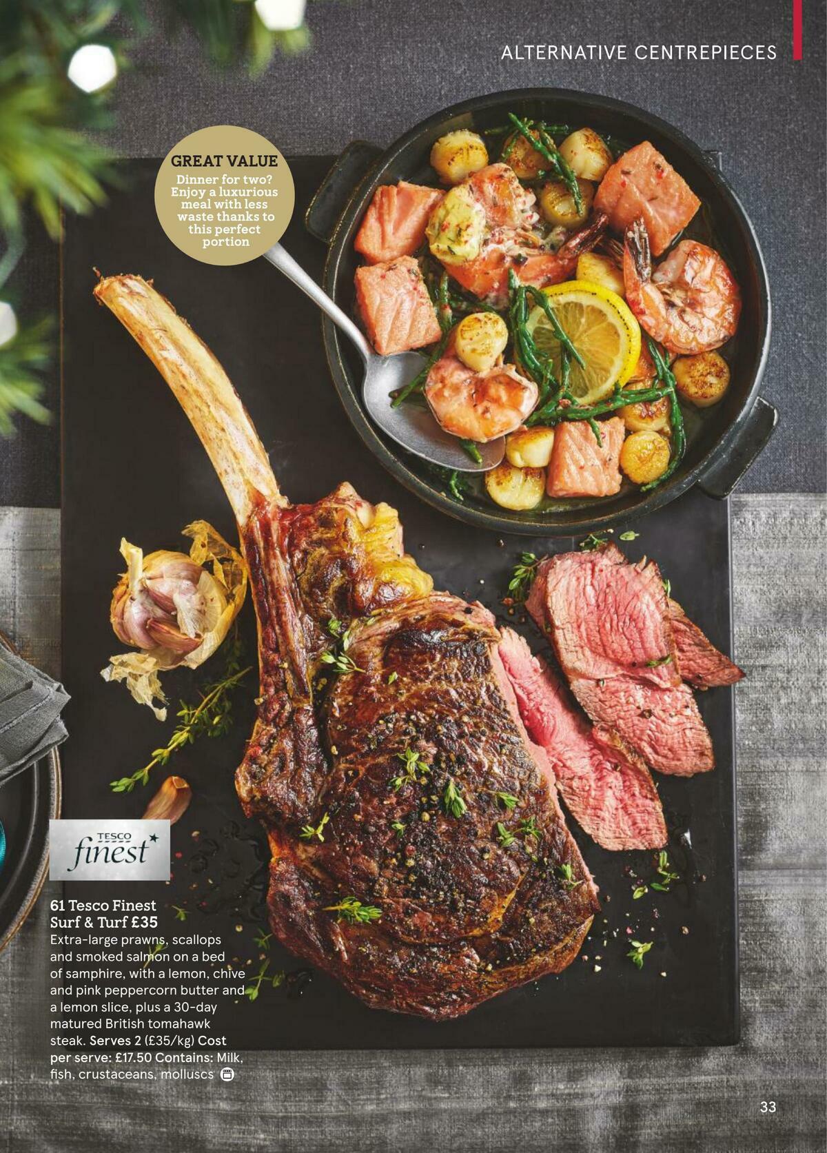 TESCO Festive Food To Order Offers from 18 November