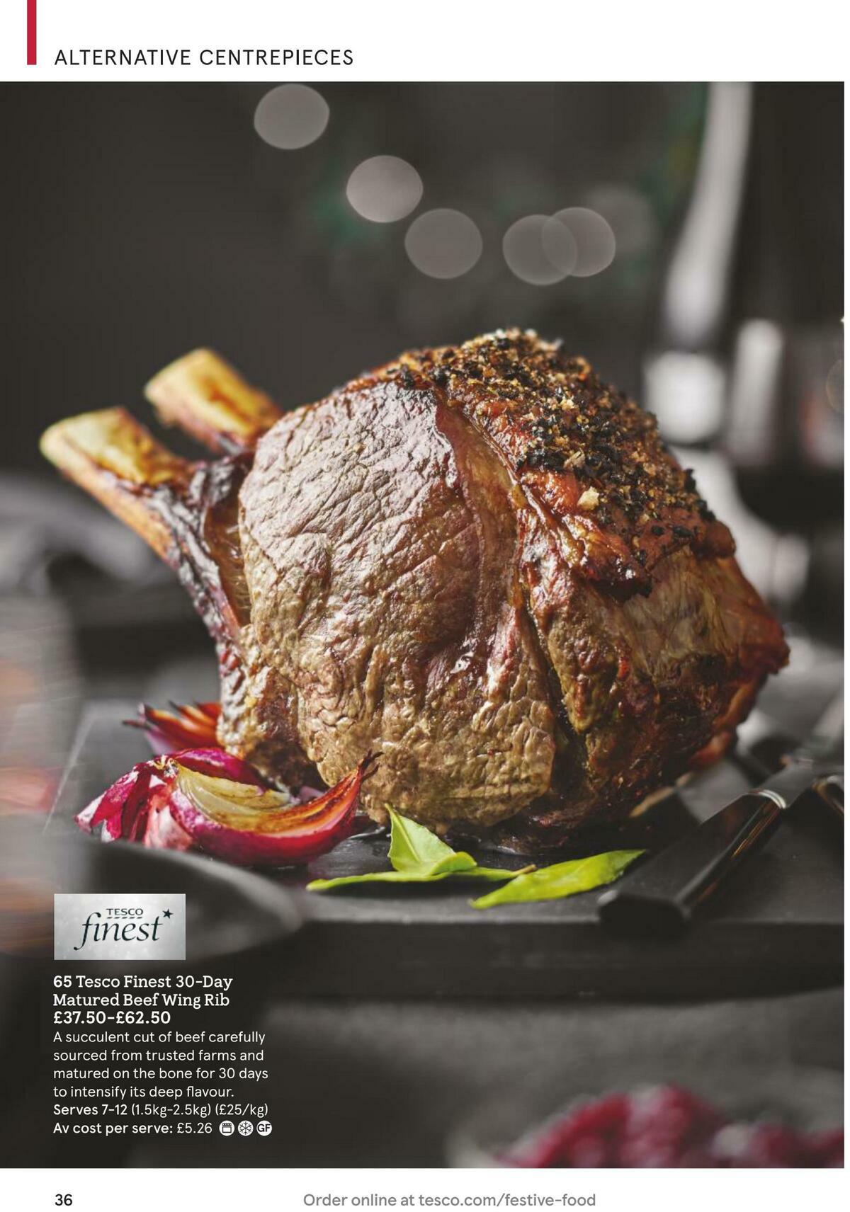 TESCO Festive Food To Order Offers from 18 November