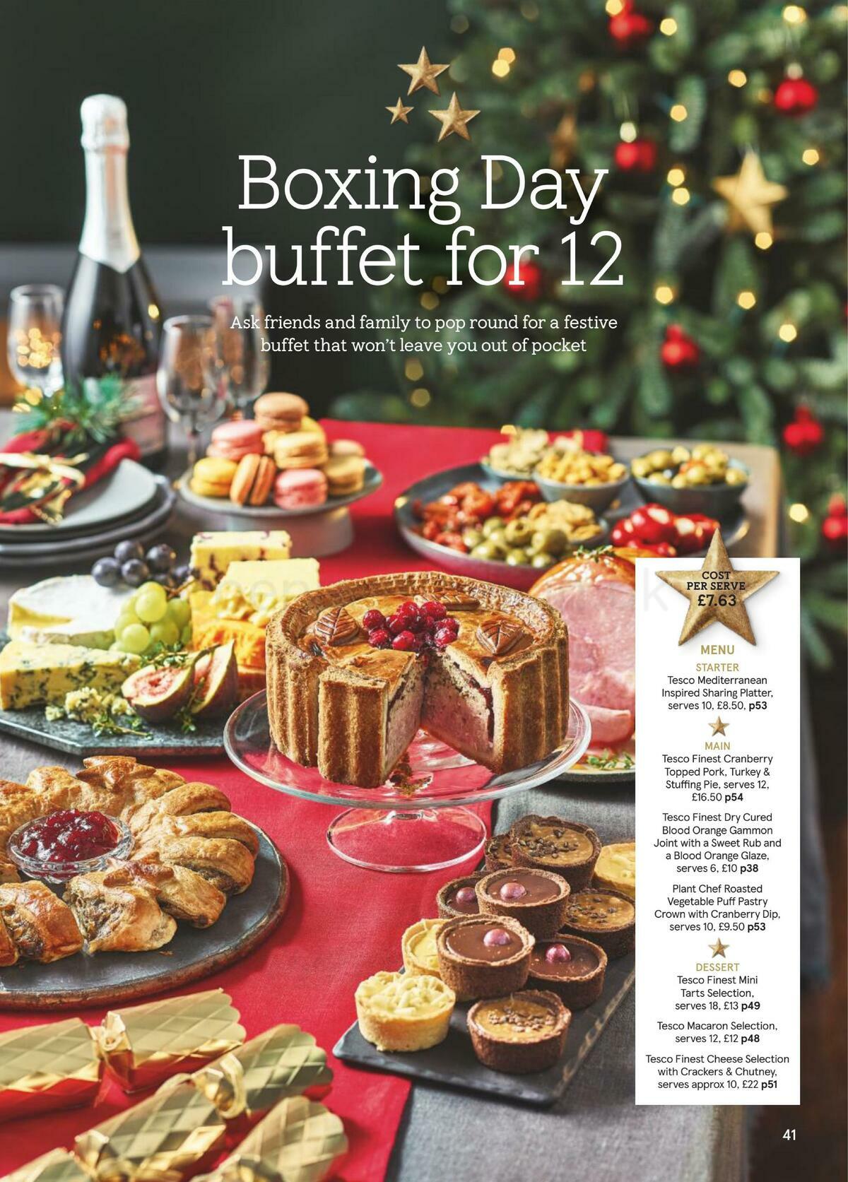 TESCO Festive Food To Order Offers from 18 November