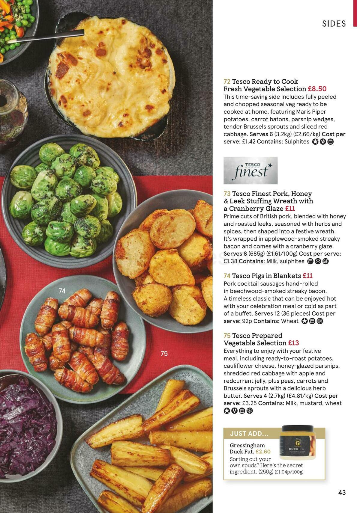 TESCO Festive Food To Order Offers from 18 November