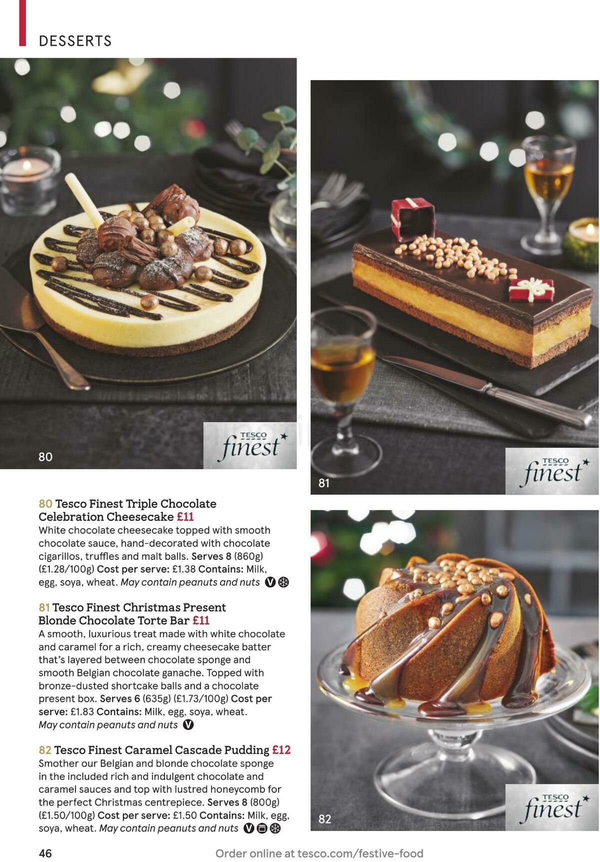 TESCO Festive Food To Order Offers from 18 November